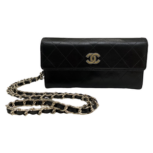 Chanel Black Wallet with Chain