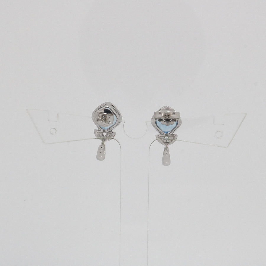 CUSHION CUT AQUAMARINE EARRINGS