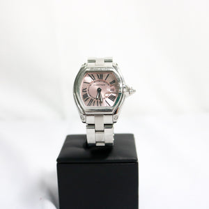 CARTIER ROADSTER PINK DIAL WOMEN'S WATCH